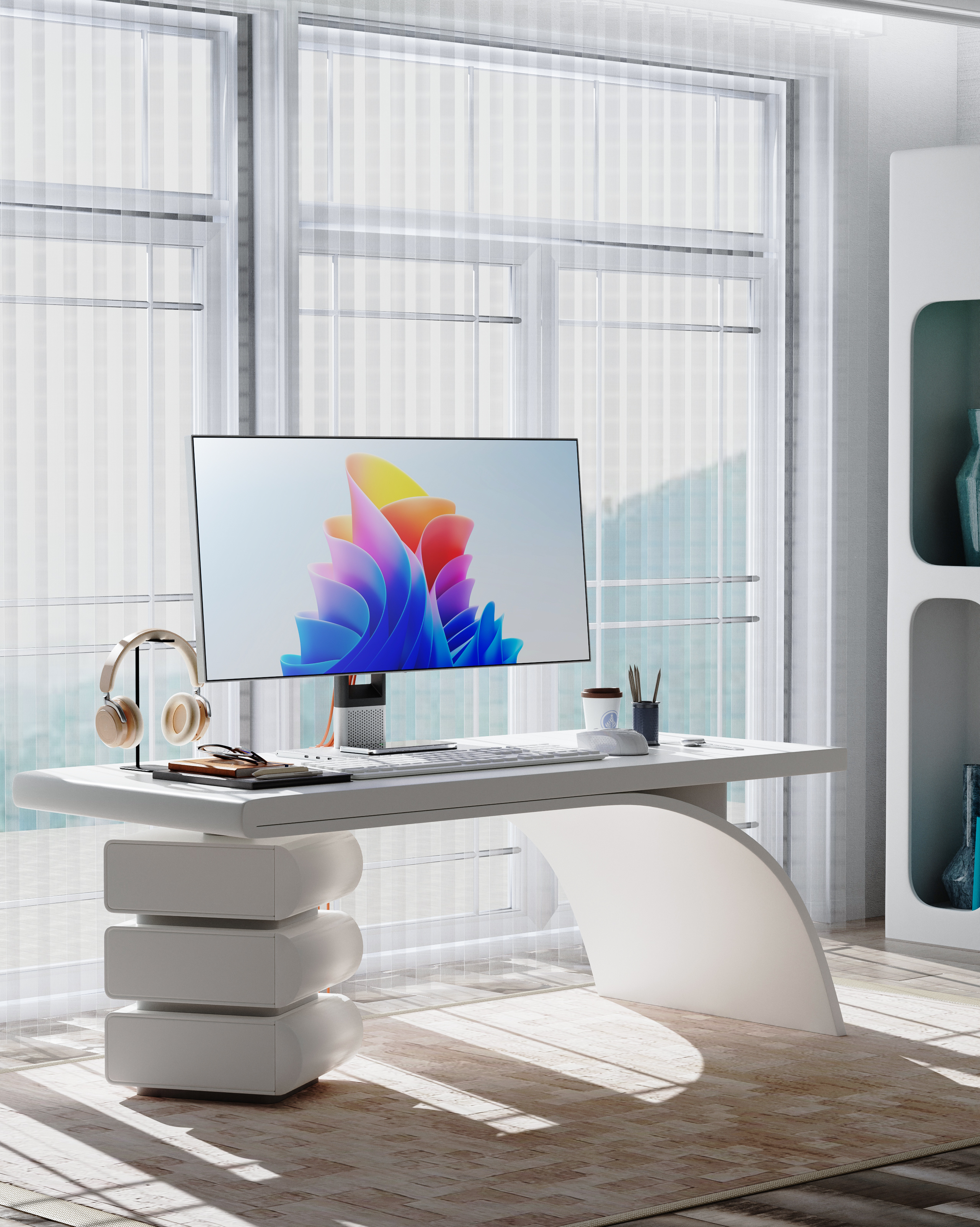 monitor，display，computer，Intelligent products，concise，industrial design，Digital，