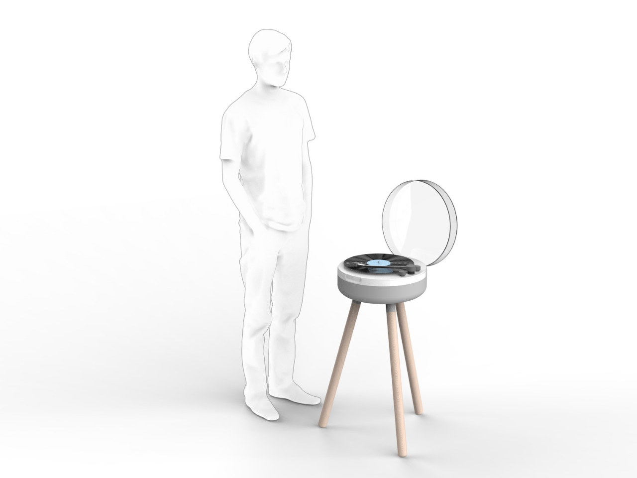 jukebox，Turntable，multi-function，Side table，Artwork，