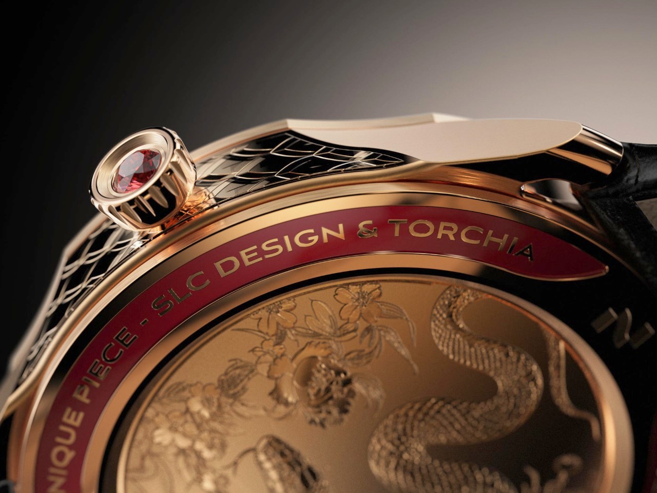 Year of the Snake，Watch design，Tourbillon ，red enamel，Limited edition，