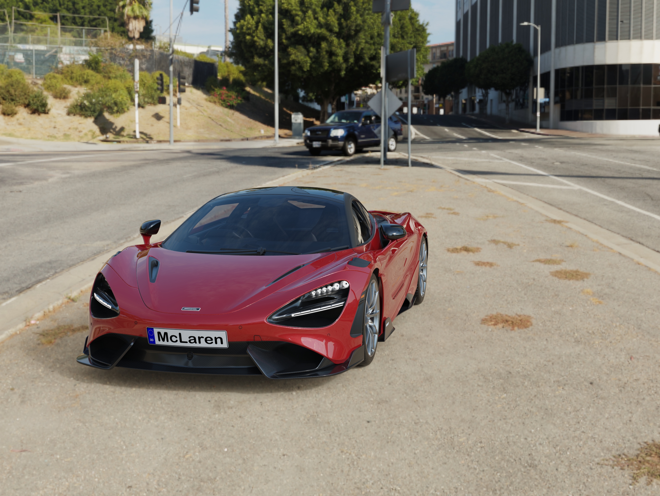 Mclaren，Sports car，Render，