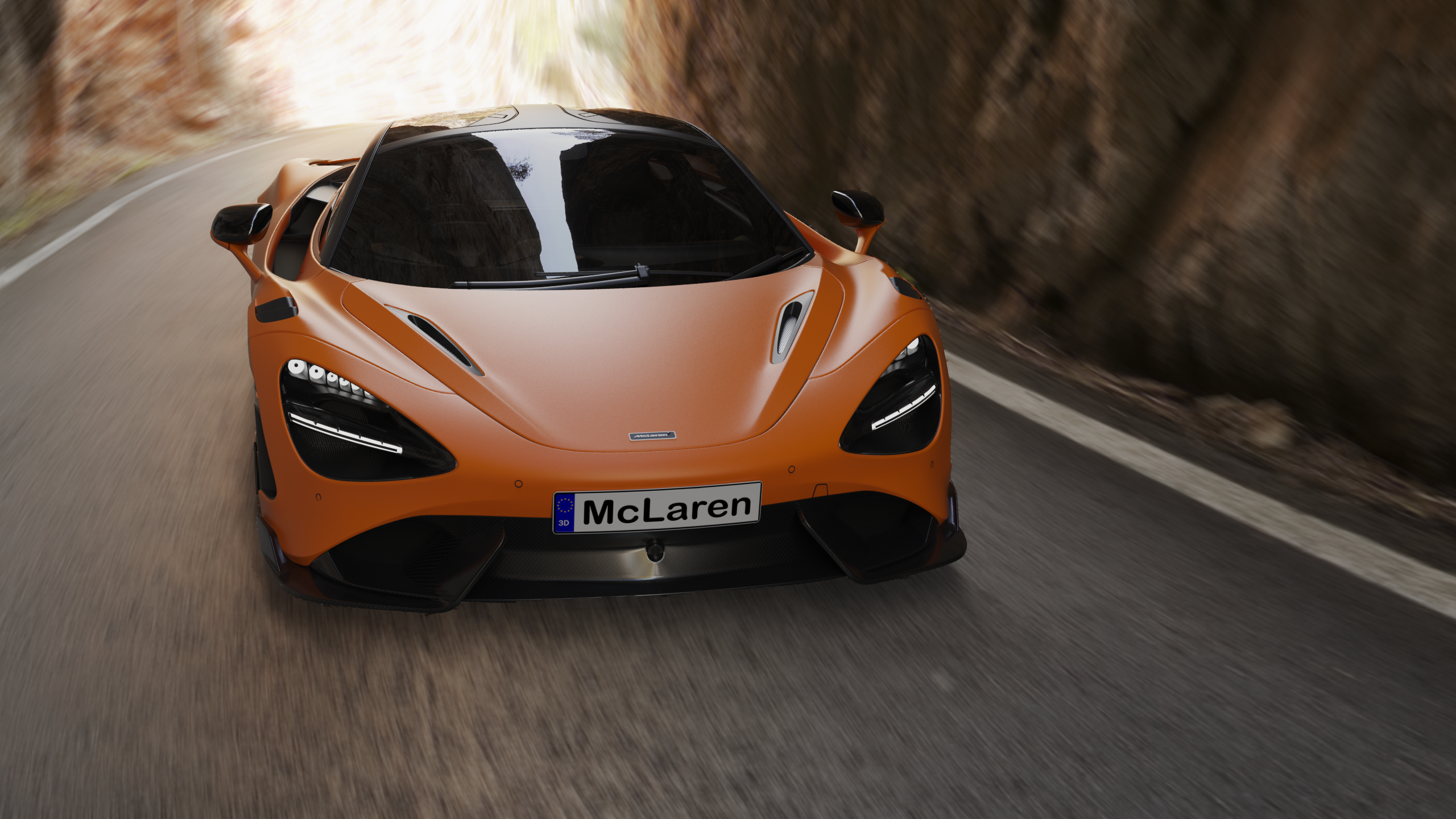 Mclaren，Sports car，Render，
