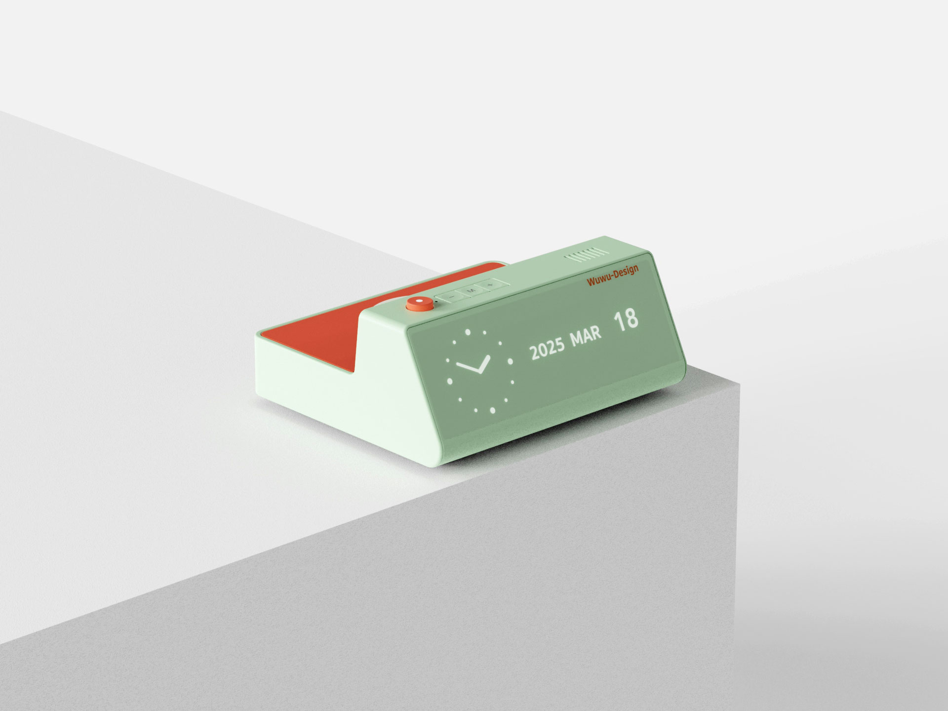 industrial design，product design，Clock，charge，Minimalist，Desktop clock，