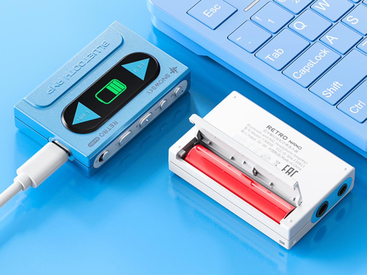 Fiio，Retro Tape，Bluetooth DAC，Headphone Amplifier，