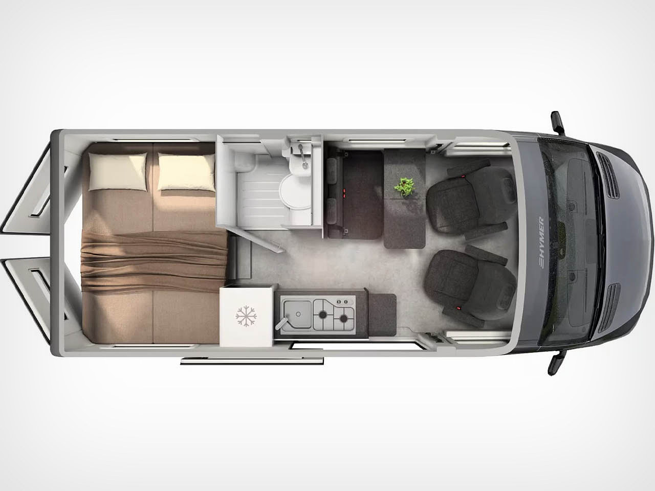 Hymer，Campervan，Benz Sprinter，Smart home control，Outdoor adventure，