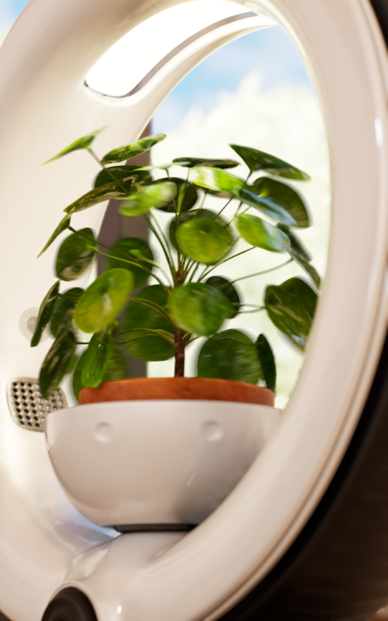 Botany，robot，Robot dog，Potted plants，