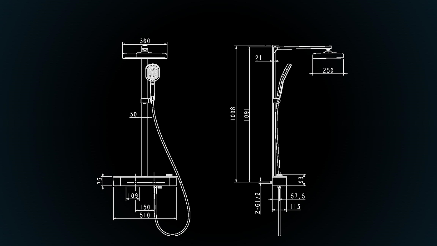 shower，
