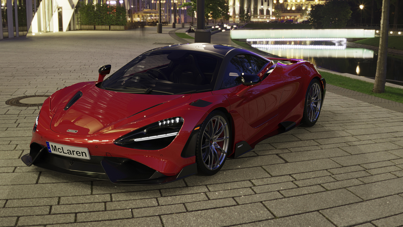 Mclaren，Sports car，Render，
