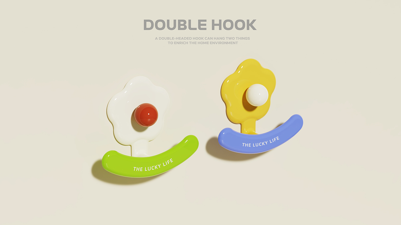 a hook，double hook，flower flower，lovely，practical，