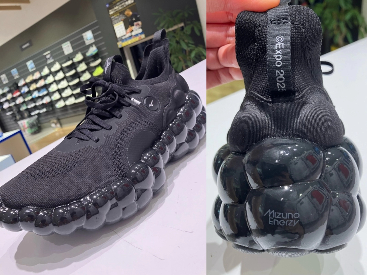 Mizuno，spherical structure，Osaka World Expo，Elastic design，sneakers，