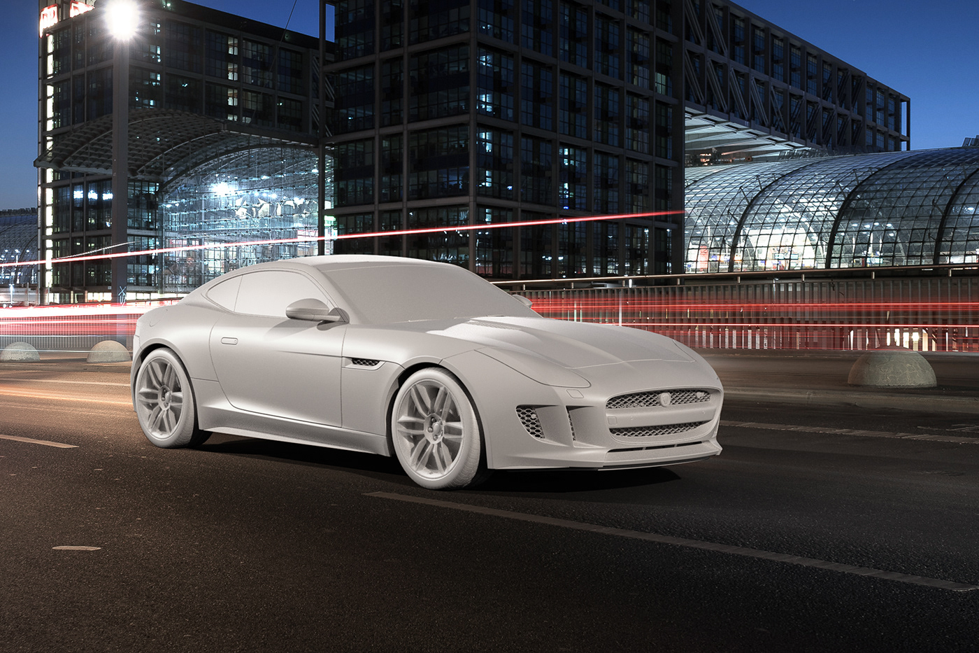 cgi，Jaguar F-Type，automobile，3D modeling，Render，3ds Max modeling，Orona rendering，