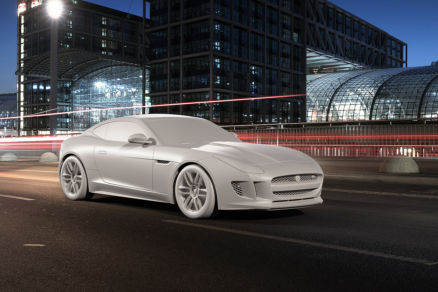 cgi，Jaguar F-Type，automobile，3D modeling，Render，3ds Max modeling，Orona rendering，