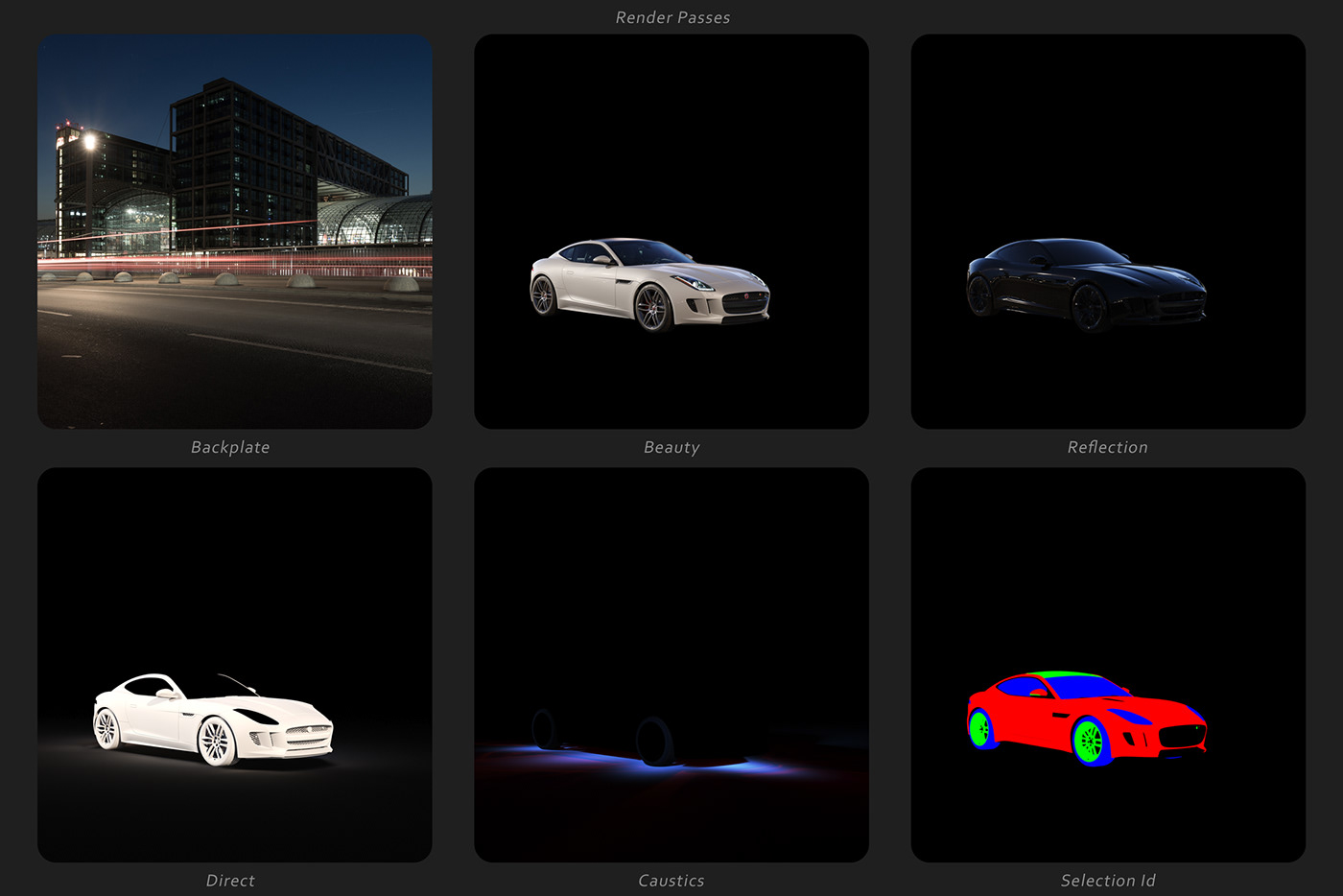 cgi，Jaguar F-Type，automobile，3D modeling，Render，3ds Max modeling，Orona rendering，