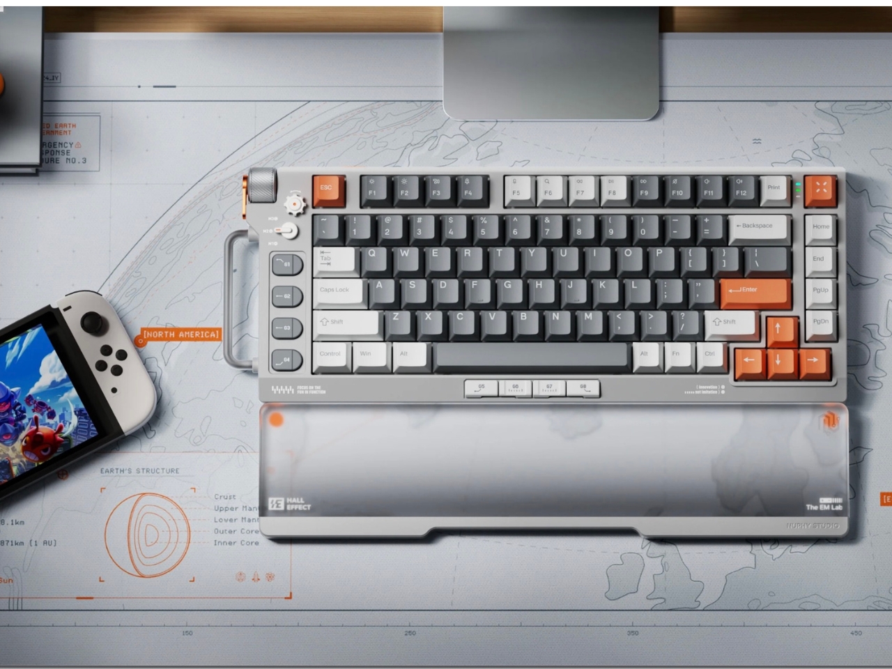 Mechanical keyboard，Field75 HE，Multi-System Compatible，NuPhy，