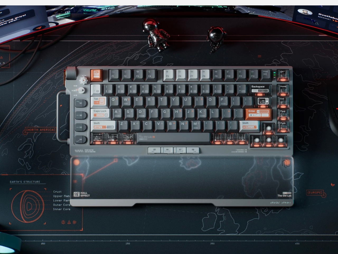 Mechanical keyboard，Field75 HE，Multi-System Compatible，NuPhy，