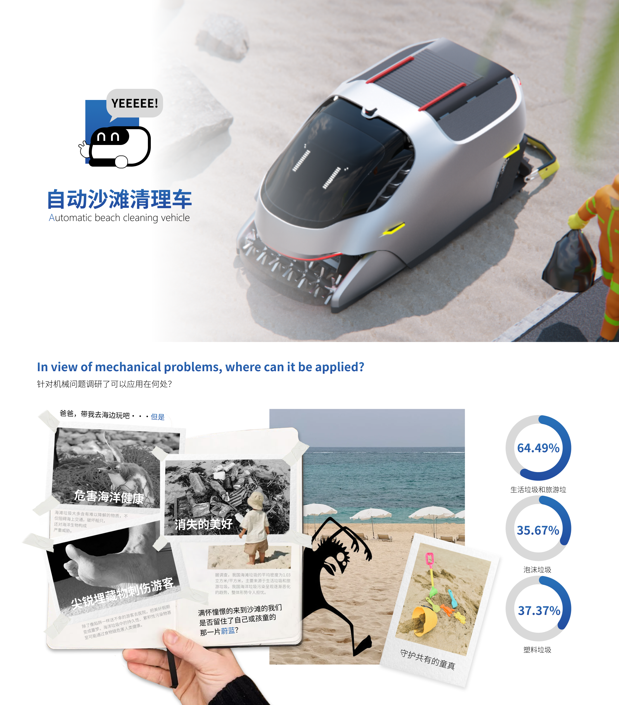 sandy beach，Tool car，service，Intellectualization，industrial design，product design，robot，