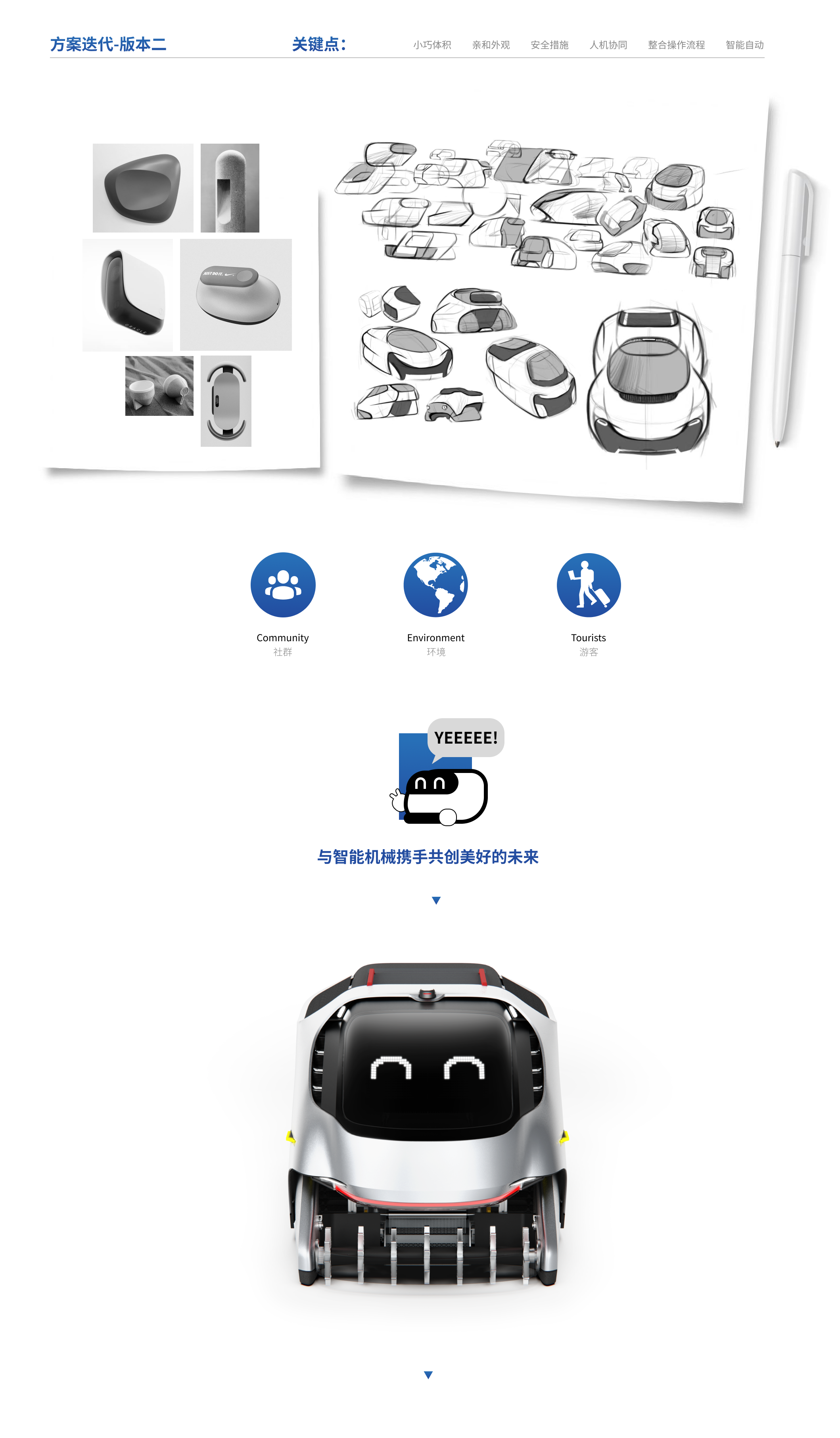 sandy beach，Tool car，service，Intellectualization，industrial design，product design，robot，