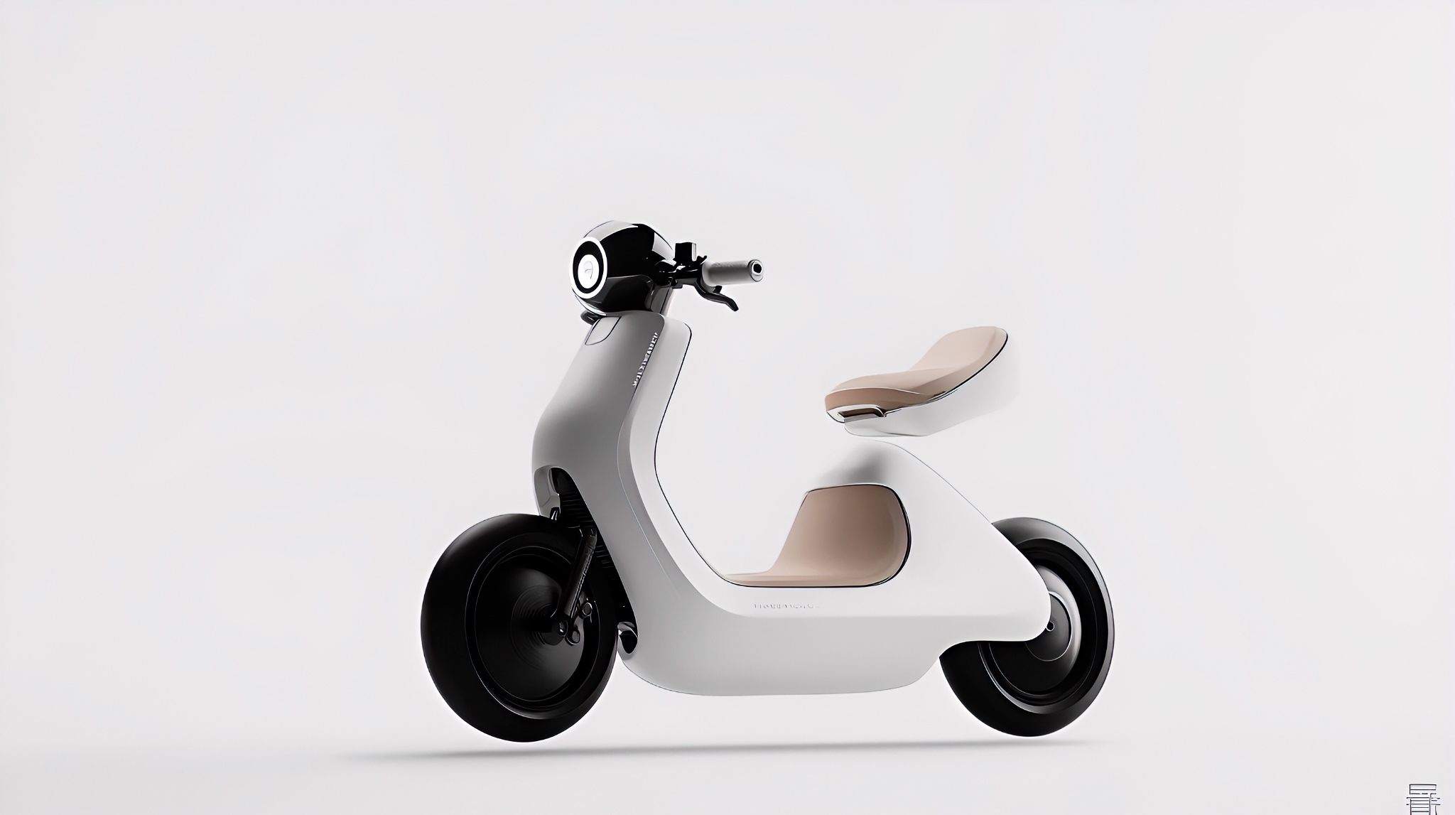 Modeling Design of Electric Two-wheeler，product design，AI Design Painting，