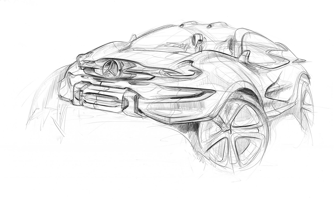 automobile，Hand drawn，