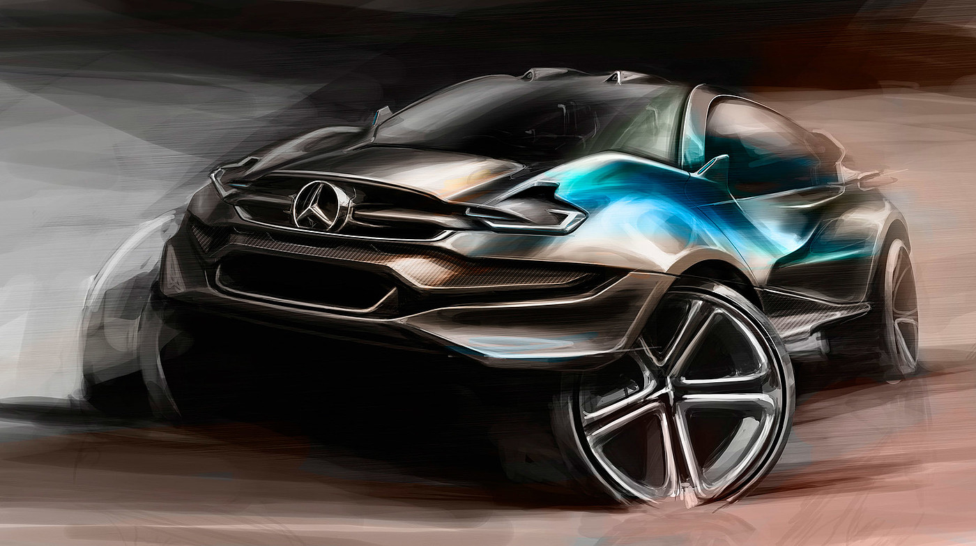automobile，Hand drawn，