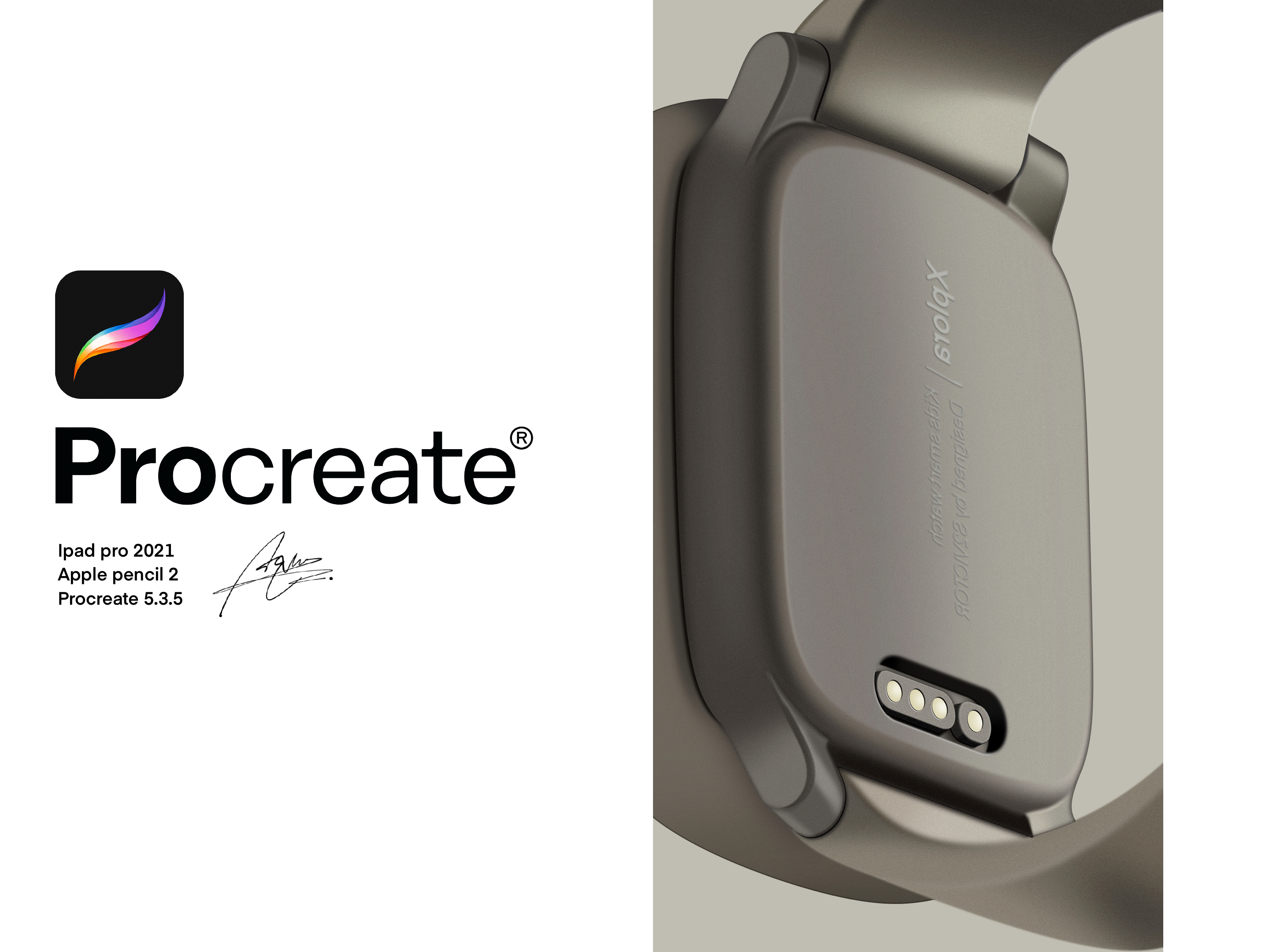 Procreate，industrial design，Ubee ，