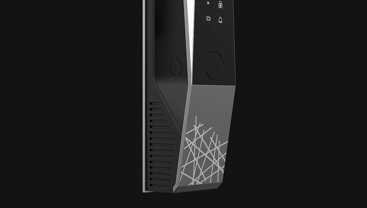 yulo，Intelligent lock，Intelligent door lock，Cyber，Cyber，Mecha Style，