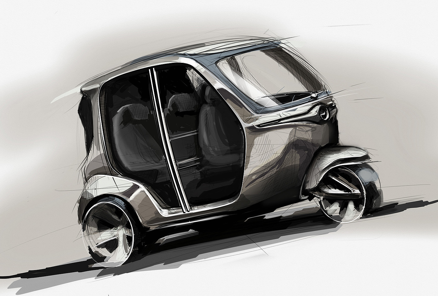 automobile，Hand drawn，