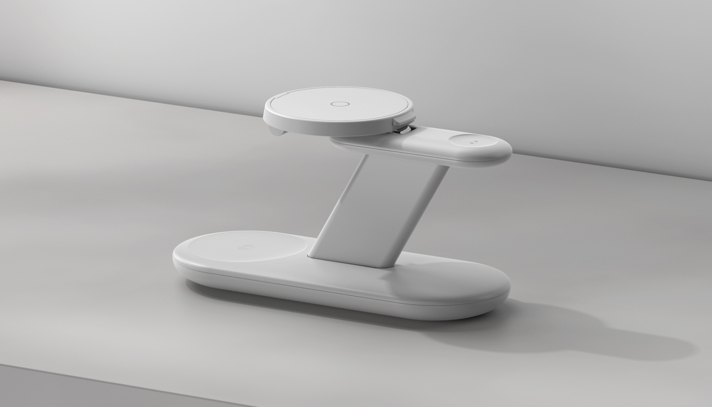 Three-in-one wireless magnetic charger，wireless charger ，3C products，