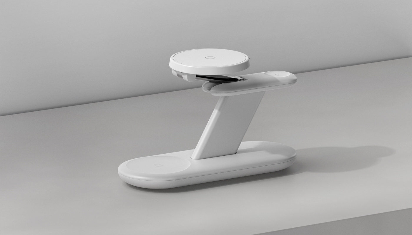 Three-in-one wireless magnetic charger，wireless charger ，3C products，