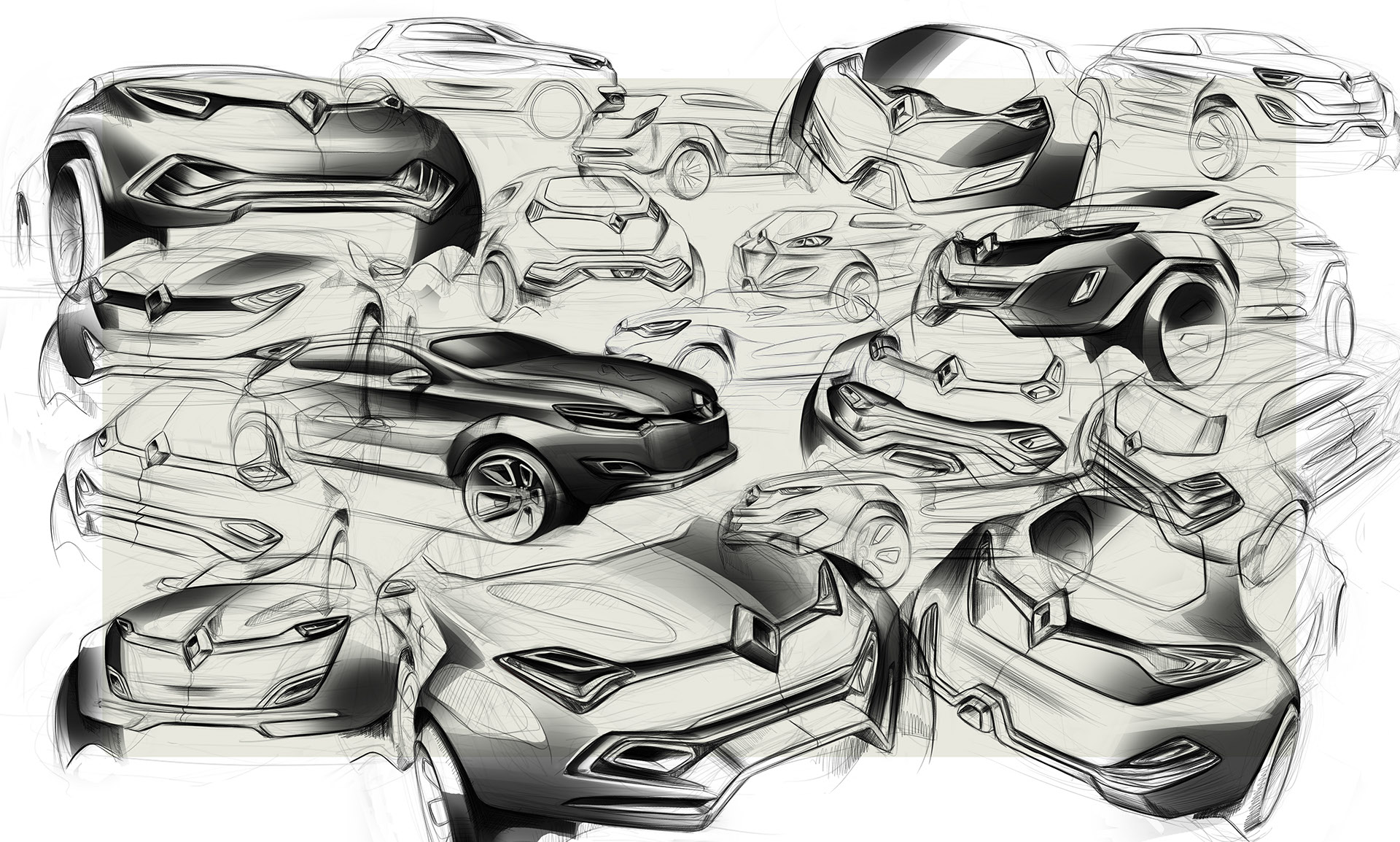 automobile，Hand drawn，