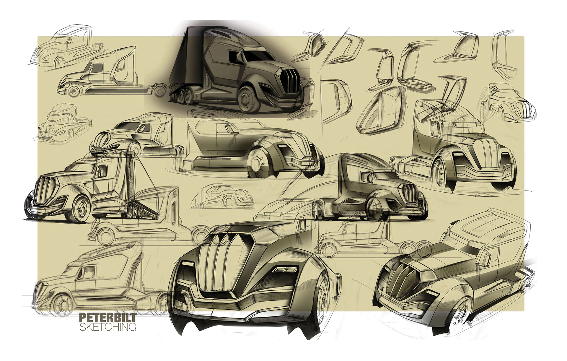 automobile，Hand drawn，