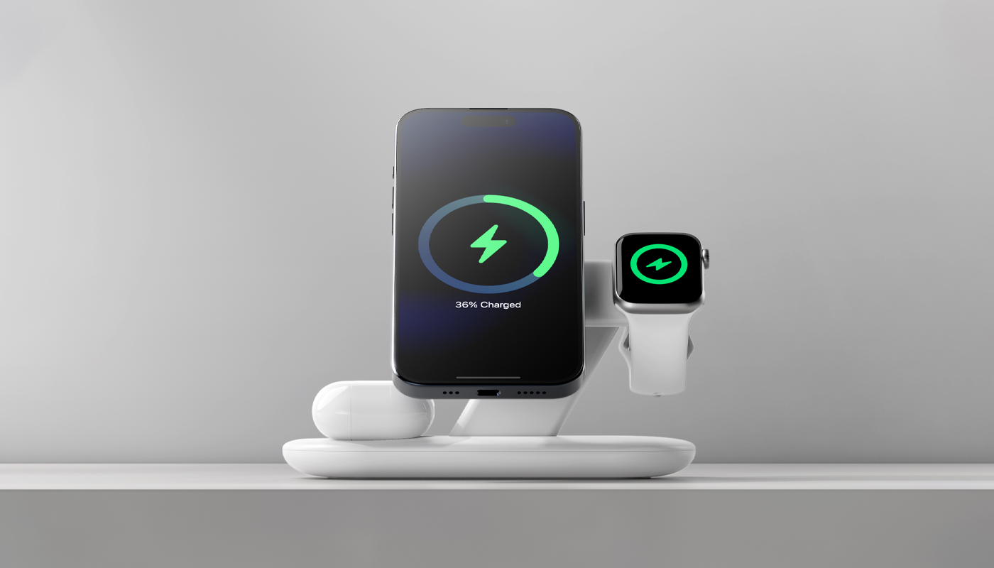 Three-in-one wireless magnetic charger，wireless charger ，3C products，