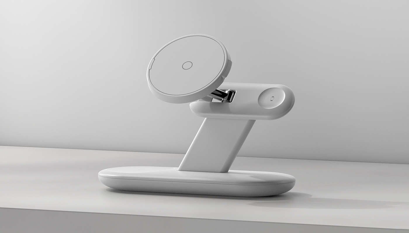 Three-in-one wireless magnetic charger，wireless charger ，3C products，