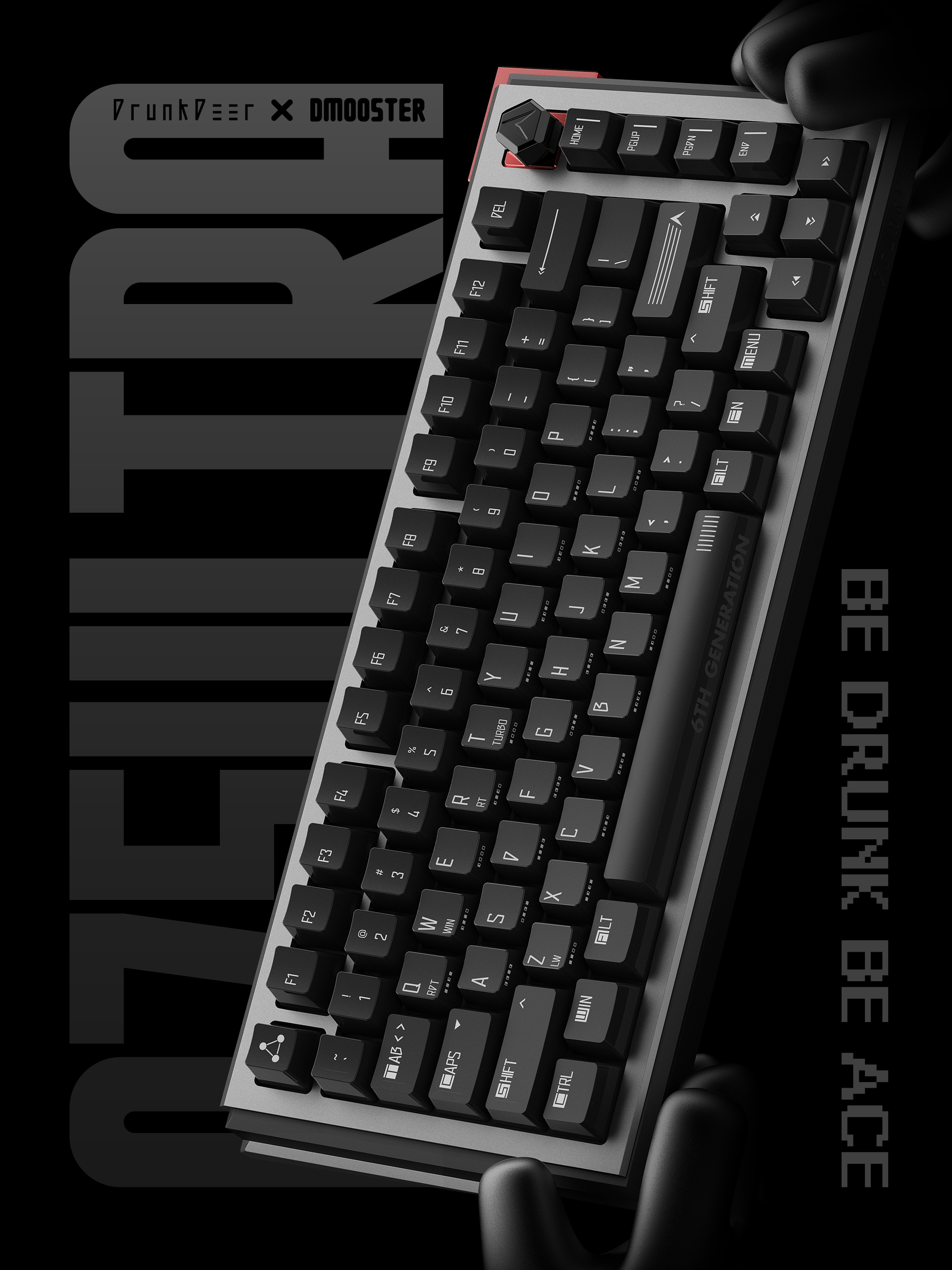 Big Monster，Drunk Deer，dmooster，drunkdeer，Magnetic axis keyboard，keyboard，industrial design，pilot，