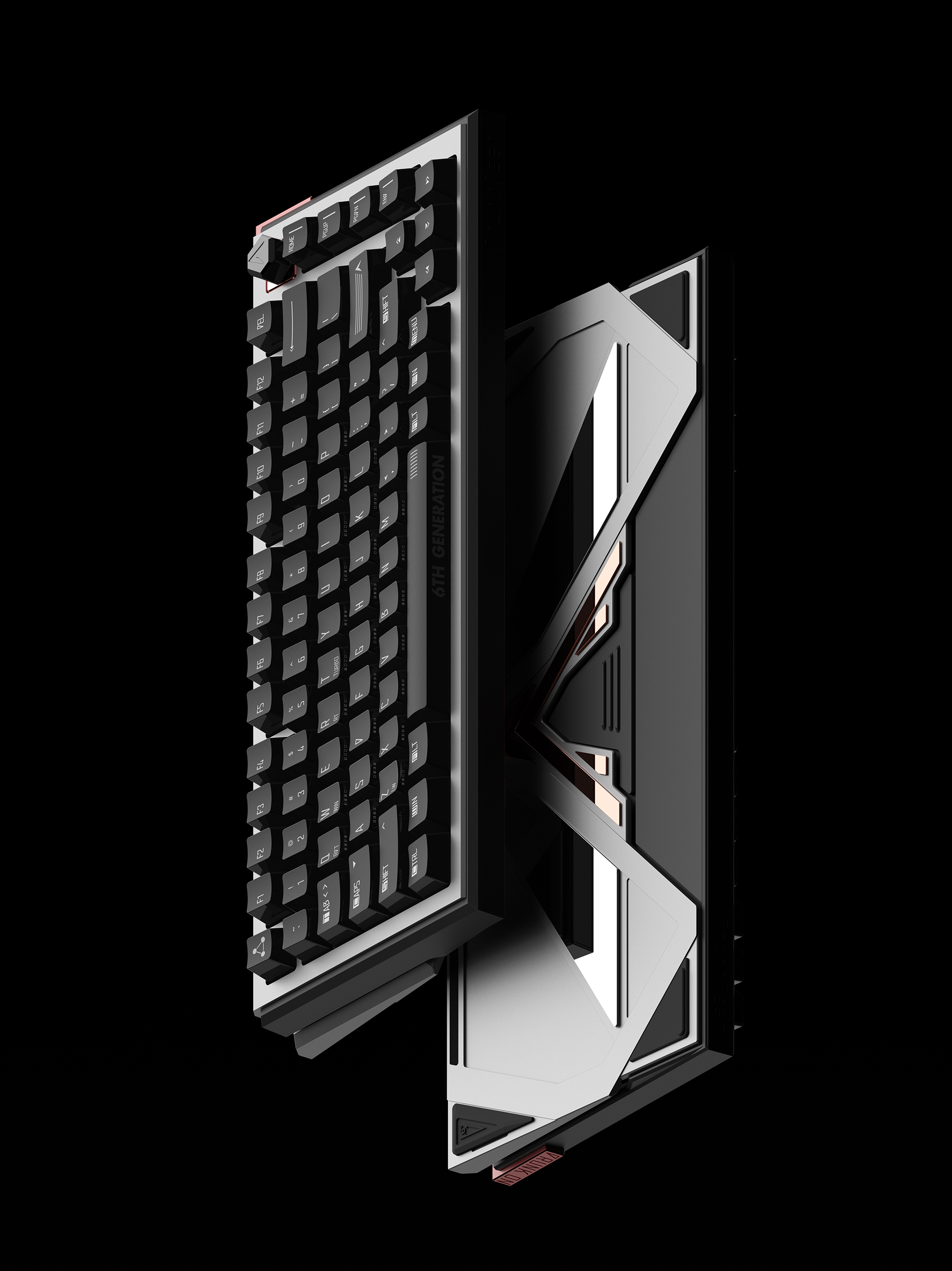 Big Monster，Drunk Deer，dmooster，drunkdeer，Magnetic axis keyboard，keyboard，industrial design，pilot，