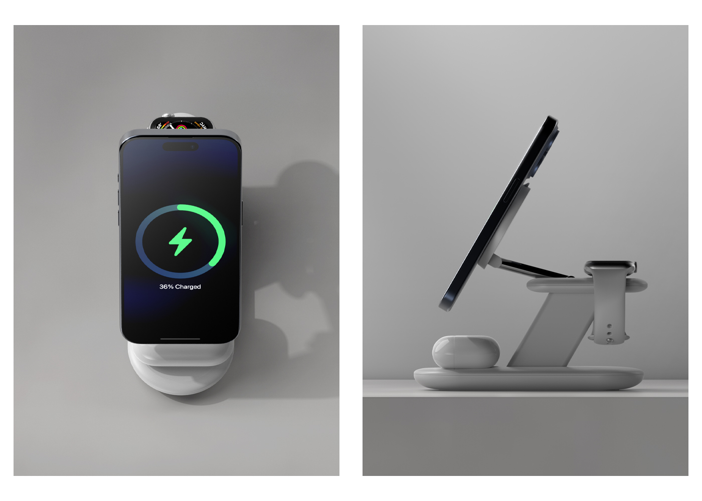 Three-in-one wireless magnetic charger，wireless charger ，3C products，