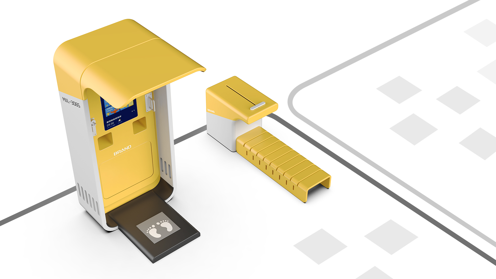 outdoors，body measuring machine，testing，