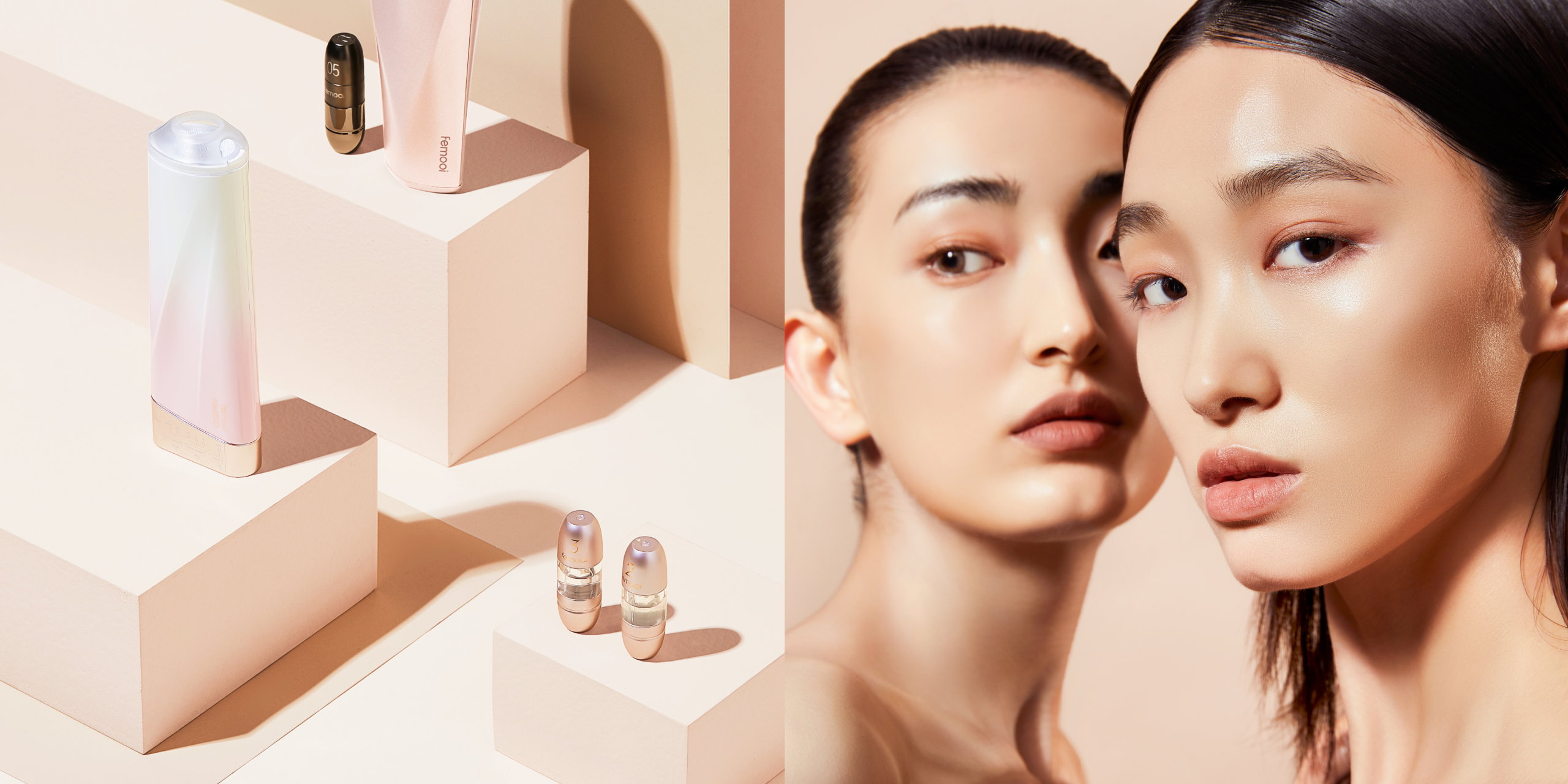 Beauty products，product design，science and technology，Minimalist，grace，