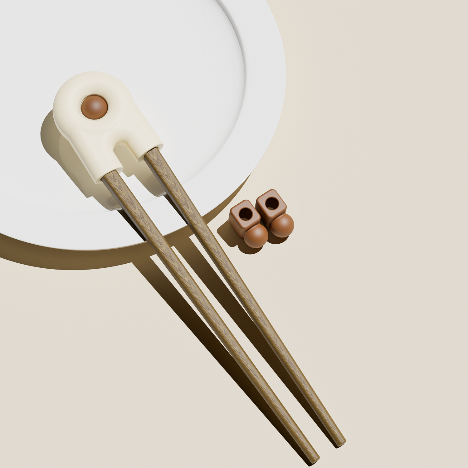 Mother and baby，Practice chopsticks，chopsticks，Children's chopsticks training chopsticks 3 years old 6 years old baby household wooden auxiliary device，