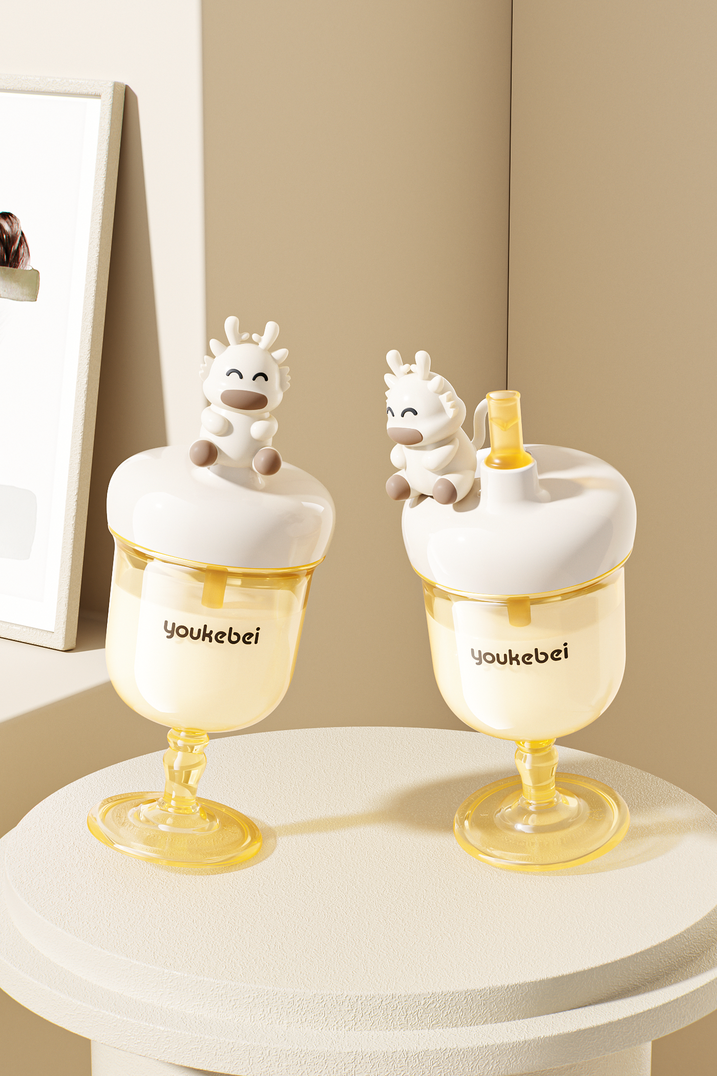 Mother and baby，Children's milk cup，