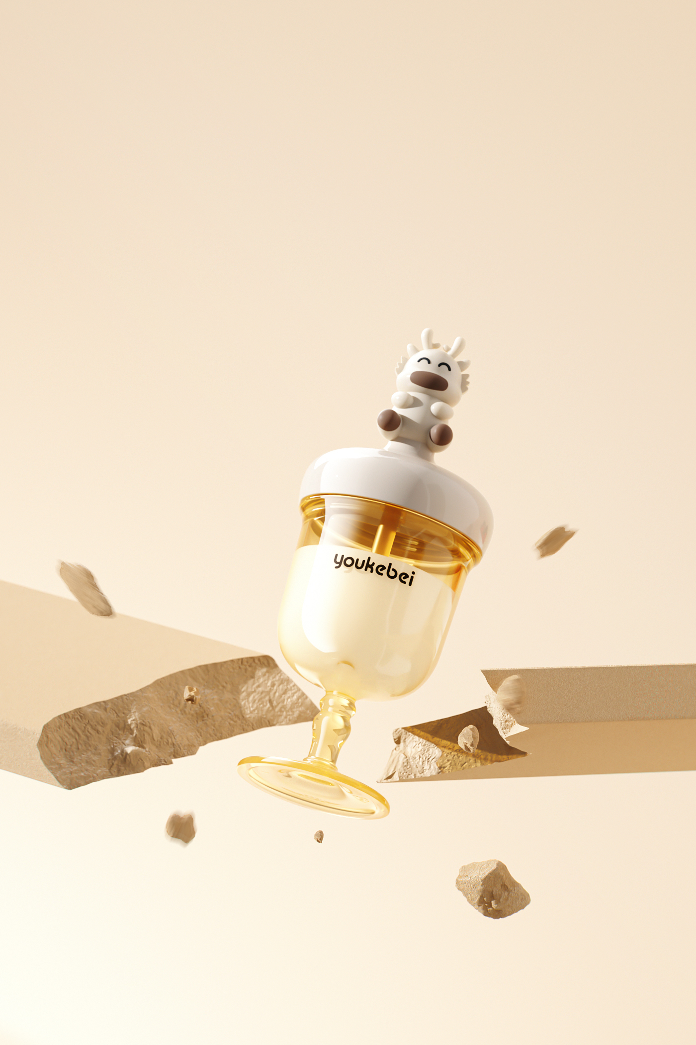 Mother and baby，Children's milk cup，