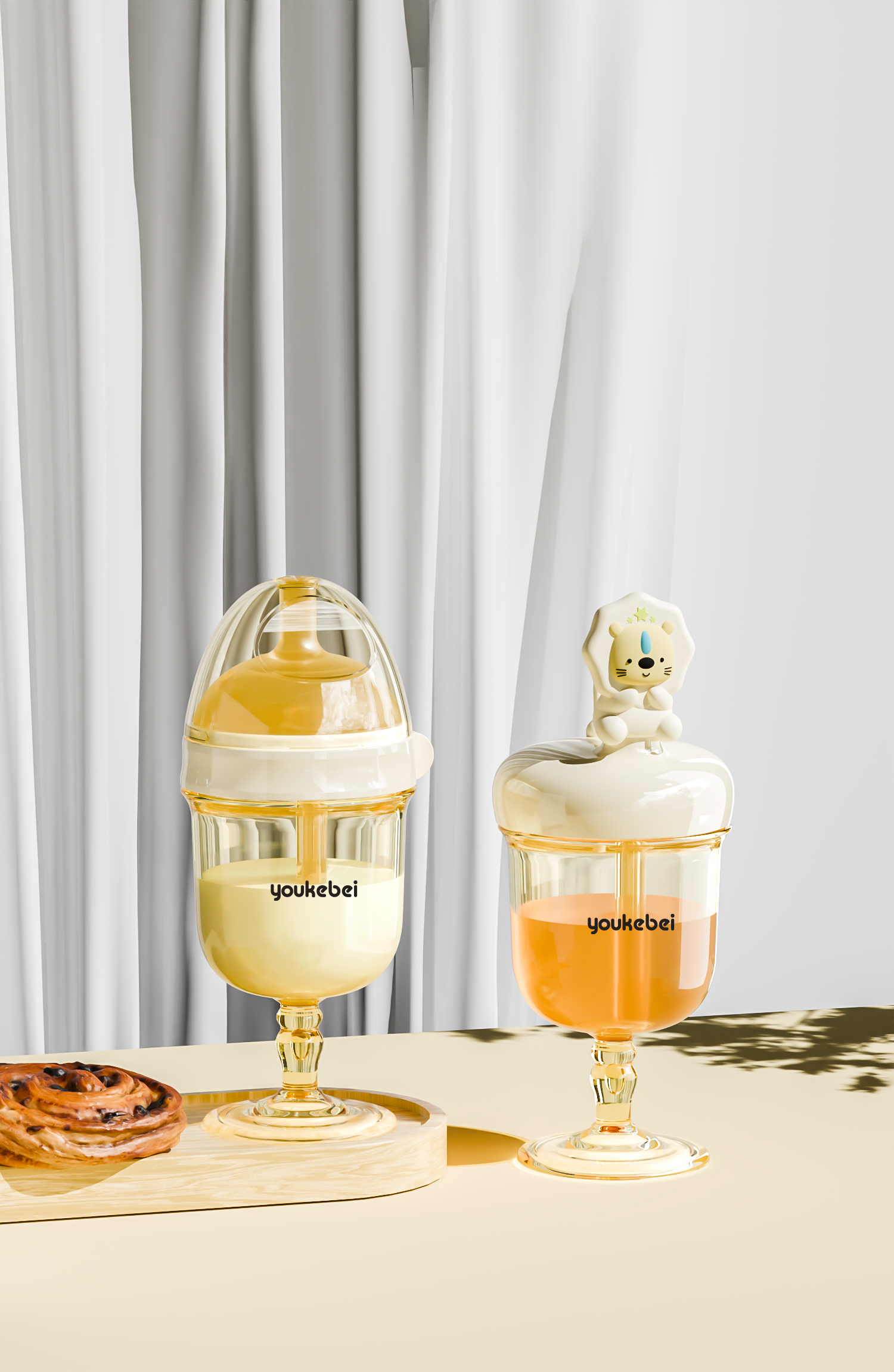 Mother and baby，Children's milk cup，