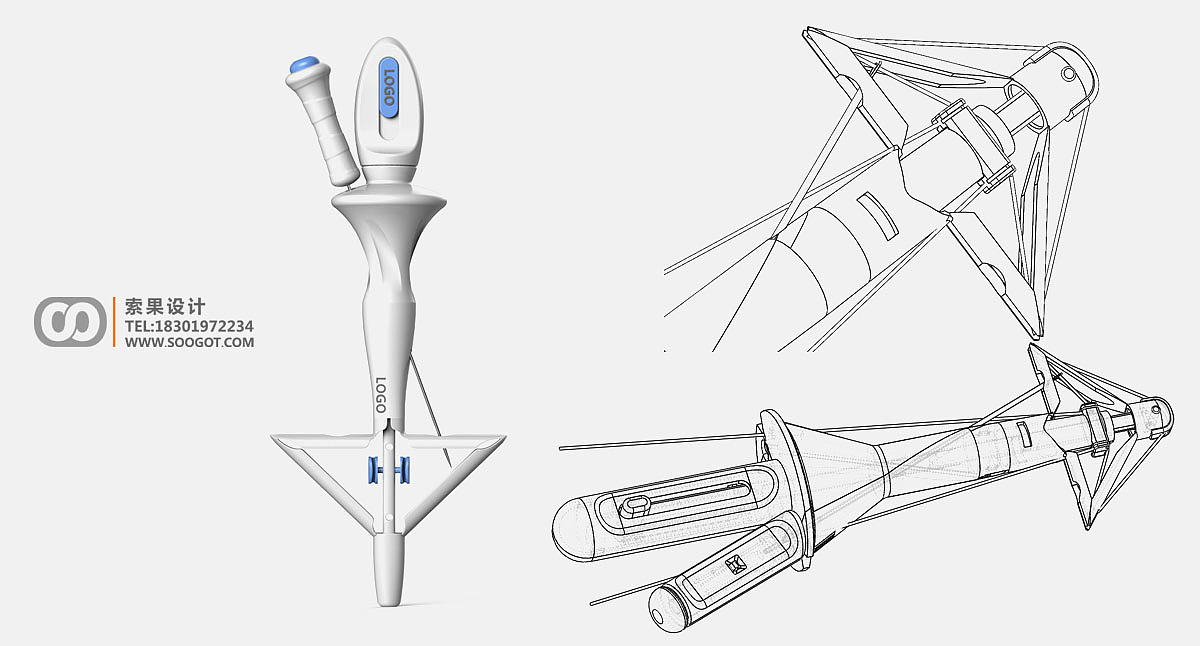 Medical device design，Industrial Design of Medical Devices，Total Appearance of Medical Devices，Structural Design of Medical Devices，Medical Handle Design，