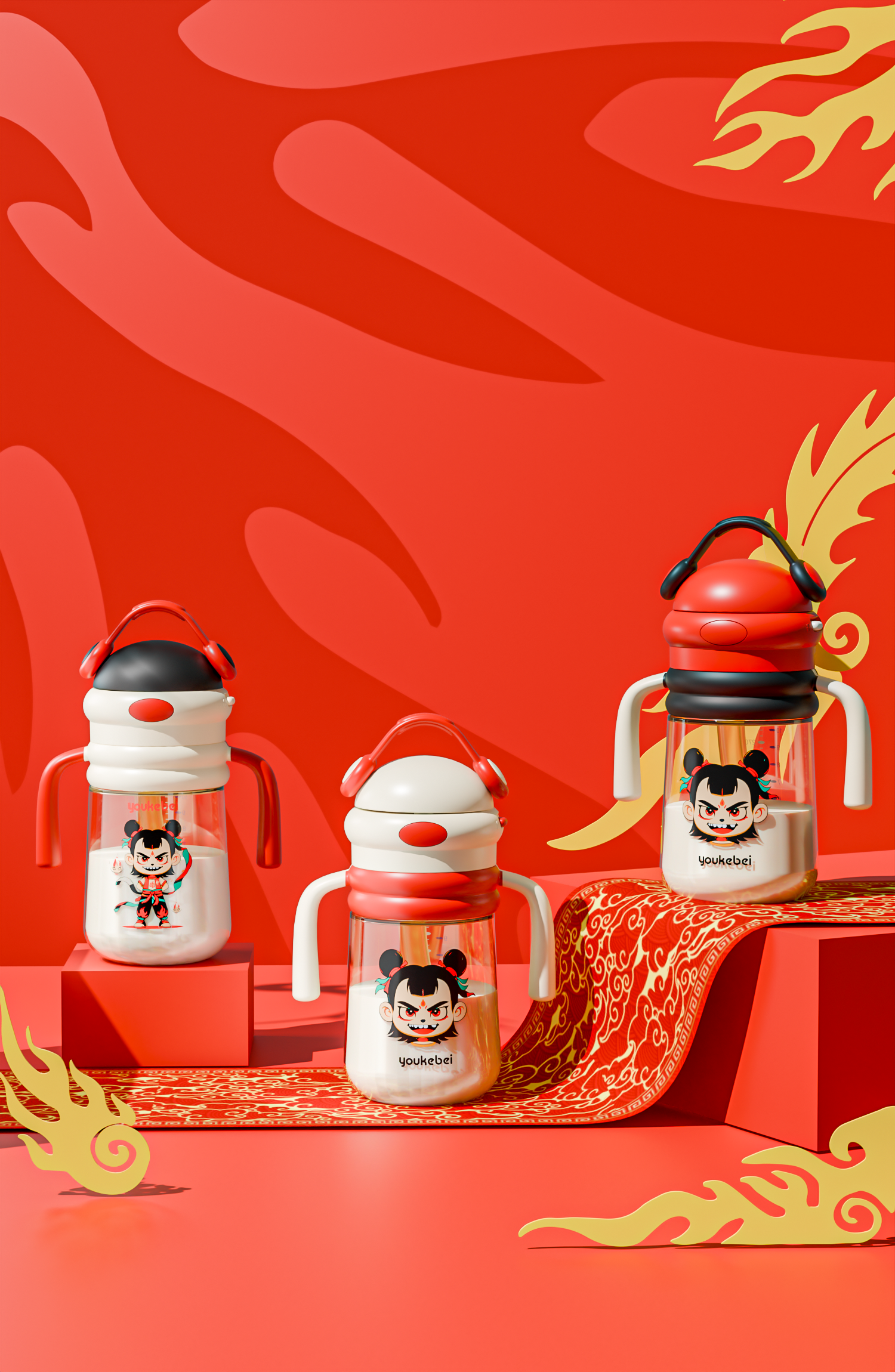 Infant child，Children's water cup，