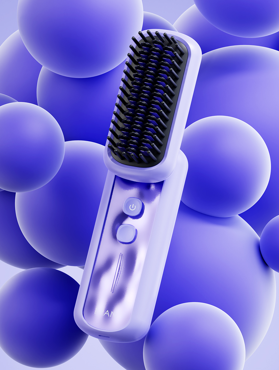 Straight hair comb，Original design，portable，Folding design，A protective appliance，Hair Beauty Makeup，