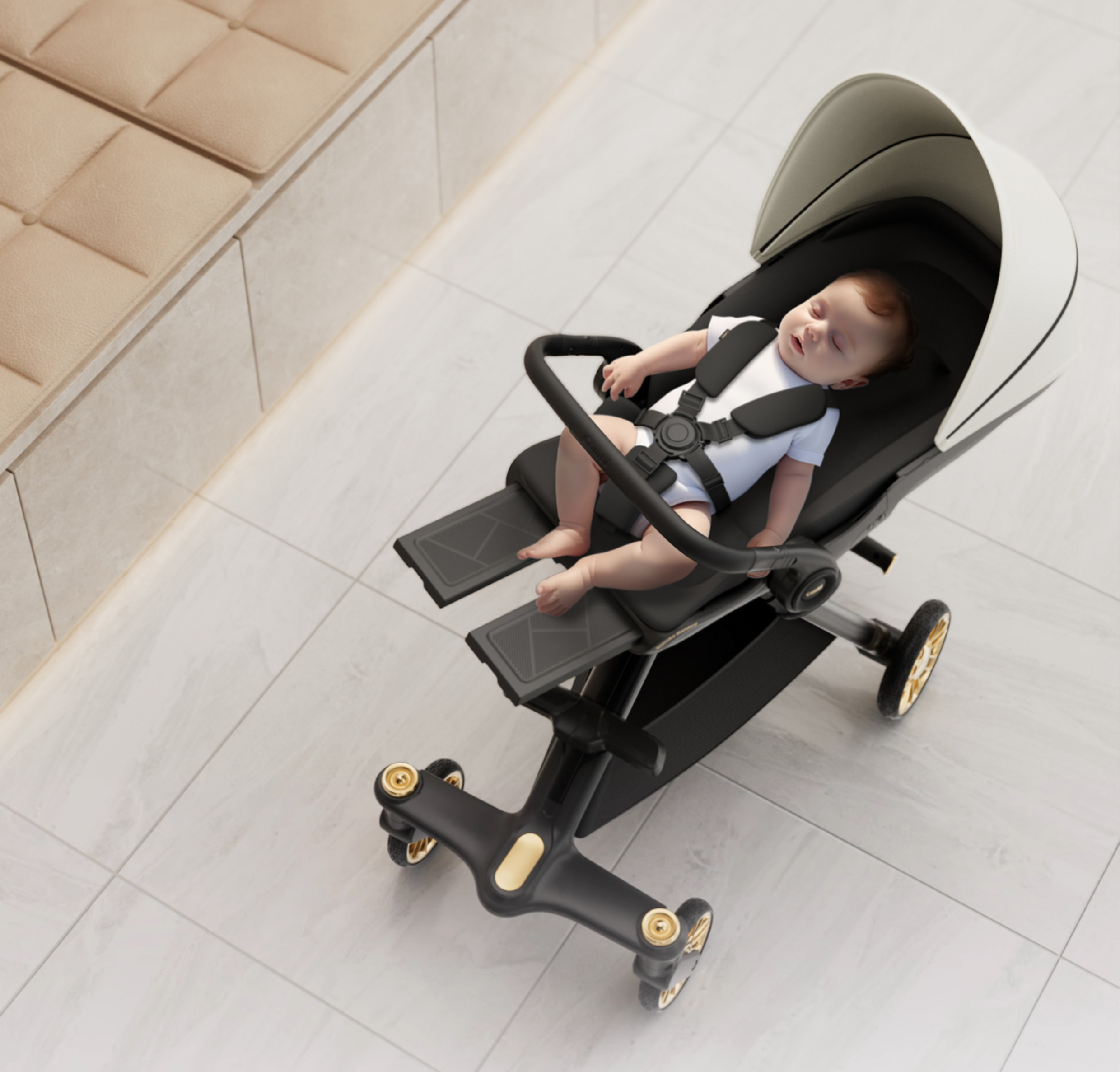 Baby stroller，Intelligent Coax Baby Car，Maternal and infant products，Children carts，