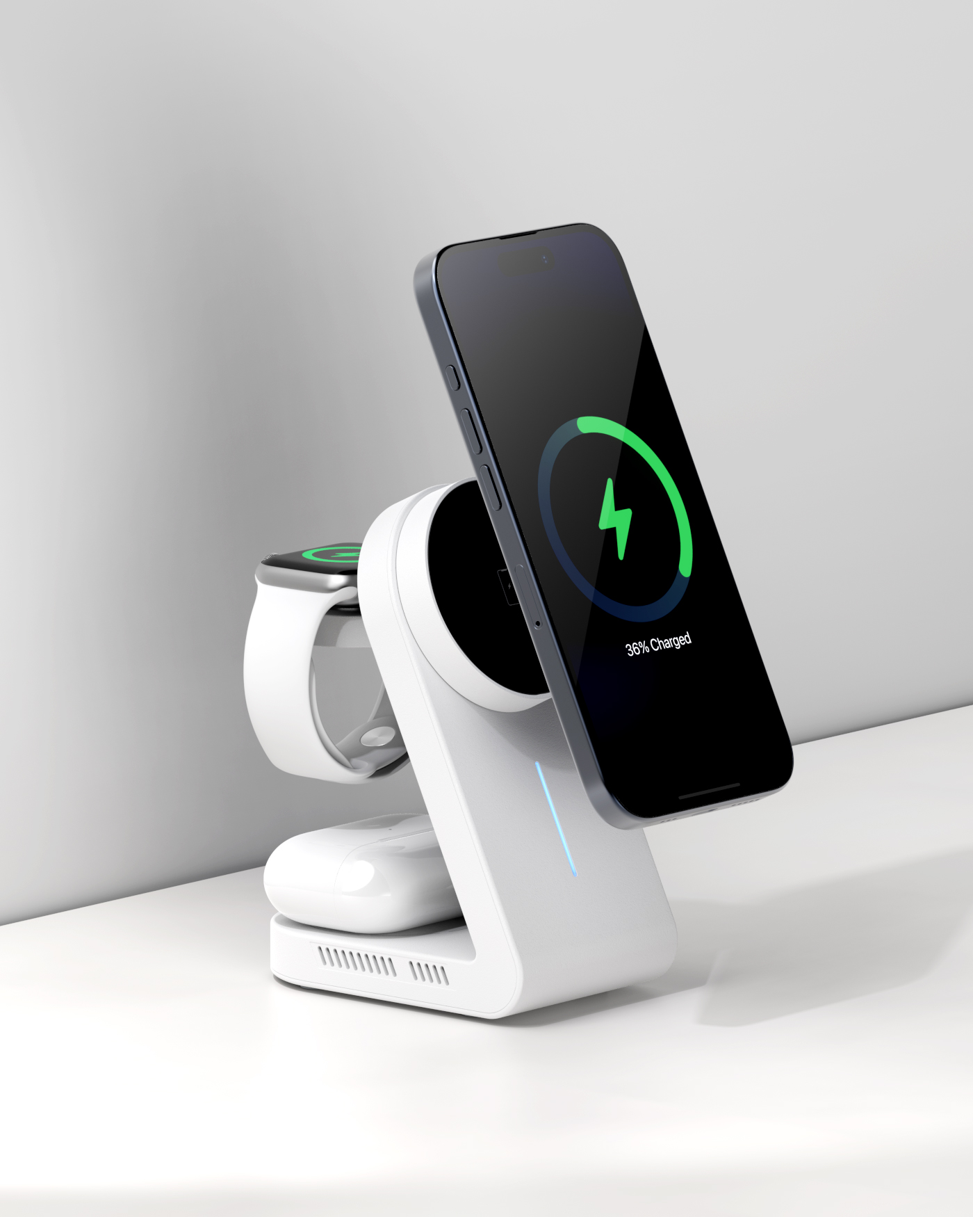 Three-in-one wireless charger，wireless charger ，3C products，