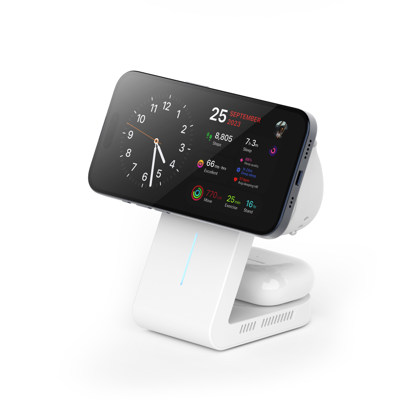 Three-in-one wireless charger，wireless charger ，3C products，