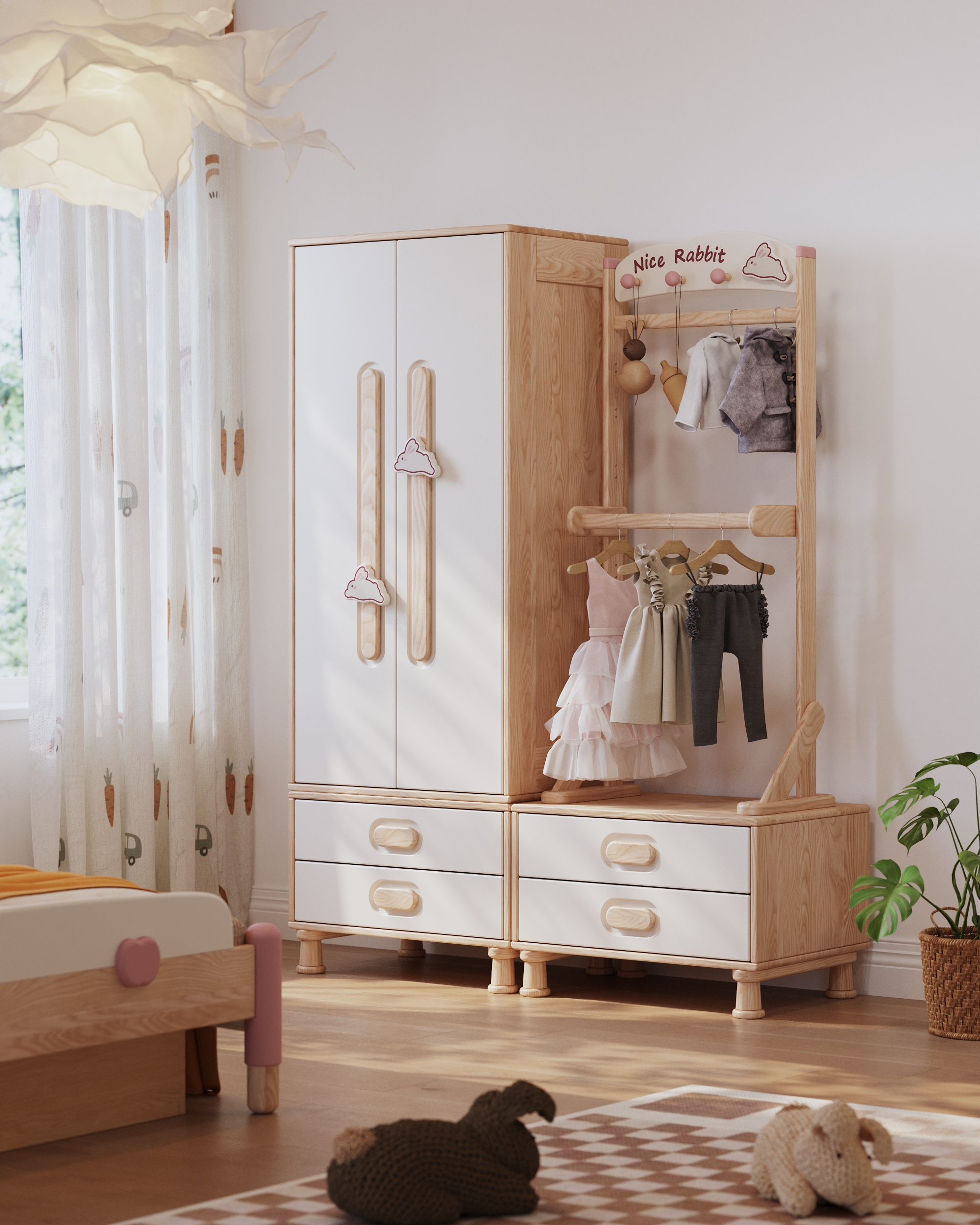 Children's furniture，Child mother and baby，Creative design，modularization，furniture design ，Wardrobe Design，Combination cabinet design，Children's room，