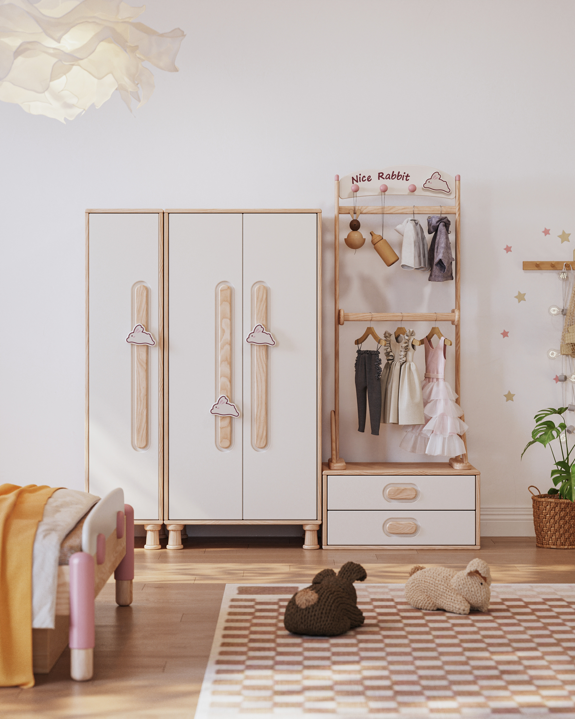 Children's furniture，Child mother and baby，Creative design，modularization，furniture design ，Wardrobe Design，Combination cabinet design，Children's room，