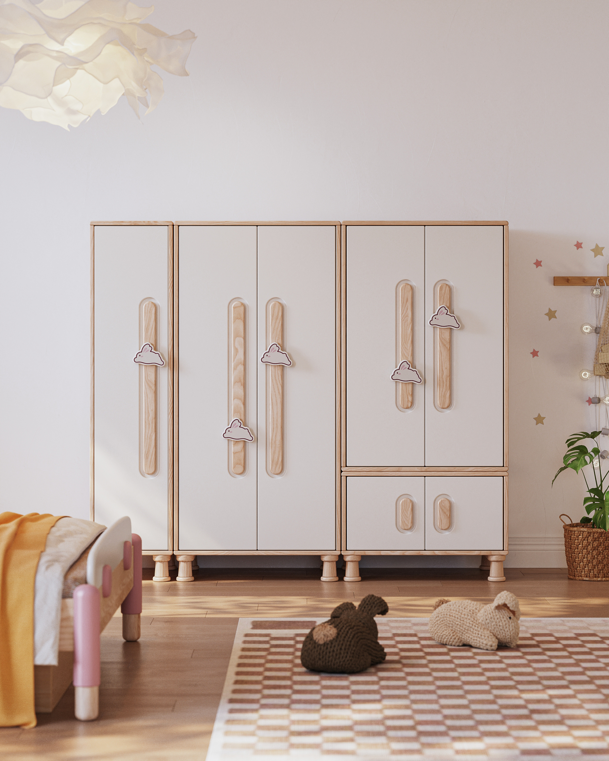 Children's furniture，Child mother and baby，Creative design，modularization，furniture design ，Wardrobe Design，Combination cabinet design，Children's room，